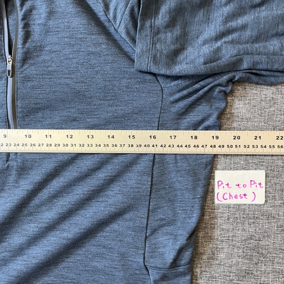Lululemon Surge Warm Half Zip Long Sleeve Shirt - Men's Size S - Blue - Picture 9 of 12